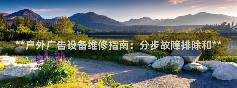 杏宇平台提现为什么这么久呢：**户外广告设备维修指南：分步故障排除和**