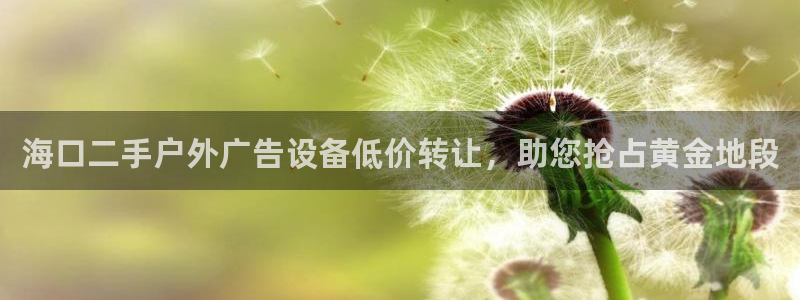 杏宇平台登录方法：海口二手户外广告设备低价转让，助您抢占黄金地段