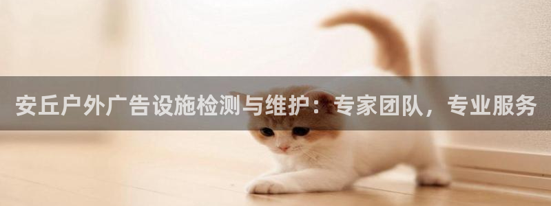 杏宇代理注册：安丘户外广告设施检测与维护