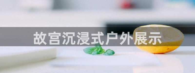 杏宇平台客服：故宫沉浸式户外展示