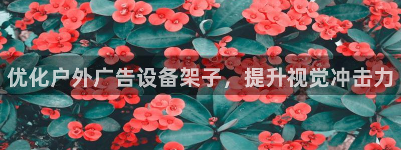 杏宇平台官网注册：优化户外广告设备架子，提升视觉冲击力