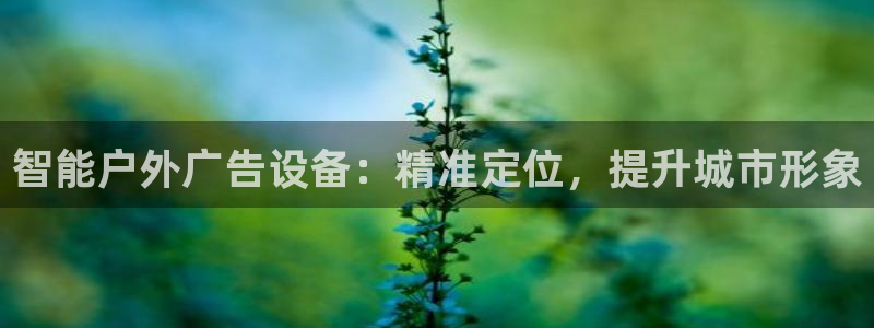 杏宇平台客服：智能户外广告设备：精准定位