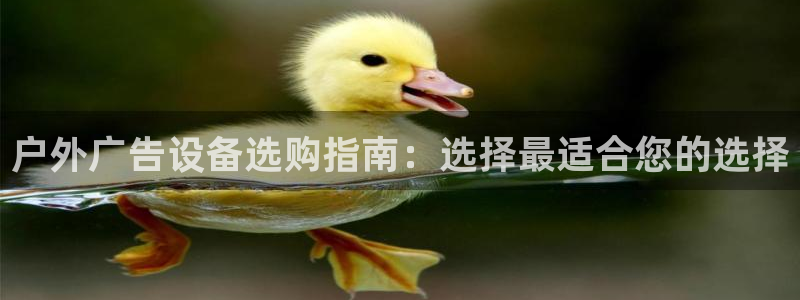 杏宇平台代理多少钱：户外广告设备选购指南