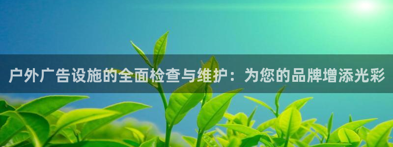 杏宇官方平台官网：户外广告设施的全面检查